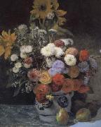Pierre Renoir Mixed Flowers in an Earthenware Pot France oil painting artist